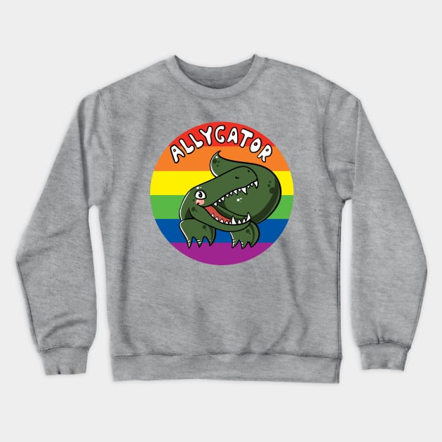 Allygator | LGBTQ Ally Crewneck Sweatshirt by Bad Witch